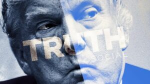 Trump dan Truth Social. Foto: Kelly Caminero/The Daily Beast